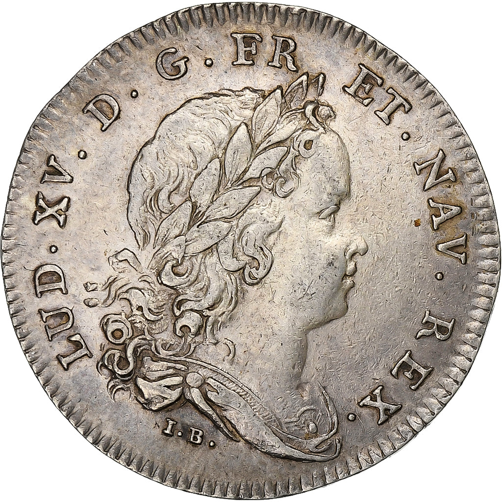 Francja, Token, Ludwik XV, Extraordinaire des Guerres, 1718, Srebro, AU(50-53)