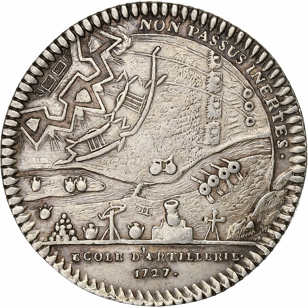 France, Token, Louis-Auguste de Bourbon, Armée, Ecole d'Artillerie, 1727
