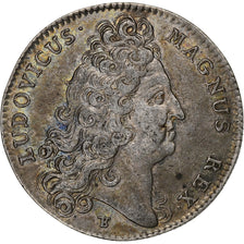 Francja, Token, Ludwik XIV, Parties Casuelles, 1709, Srebro, AU(50-53)