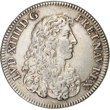 France, Token, Louis XIV, Aides et Entrées, 1664, Silver, AU(50-53)