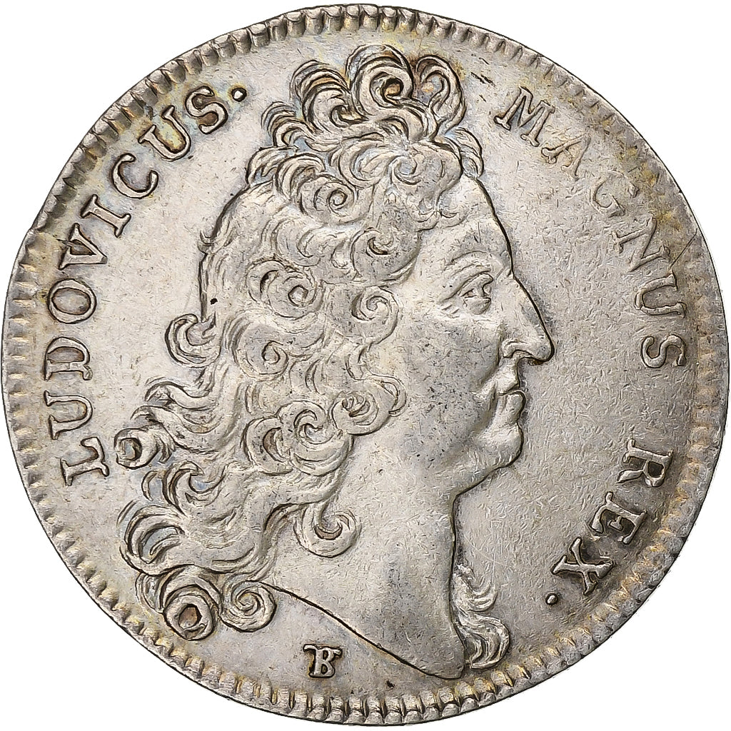 France, Jeton, Louis XIV, Bâtiments du Roi, 1712, Argent, TTB+, Feuardent:3076
