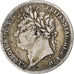 Royaume-Uni, George IV, 6 Pence, 1825, Londres, Argent, TB+