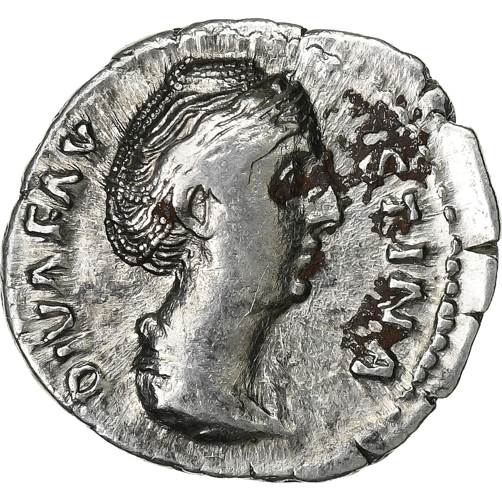 Diva Faustina I, Denarius, 141, Rome, Silver, EF(40-45), RIC:360a