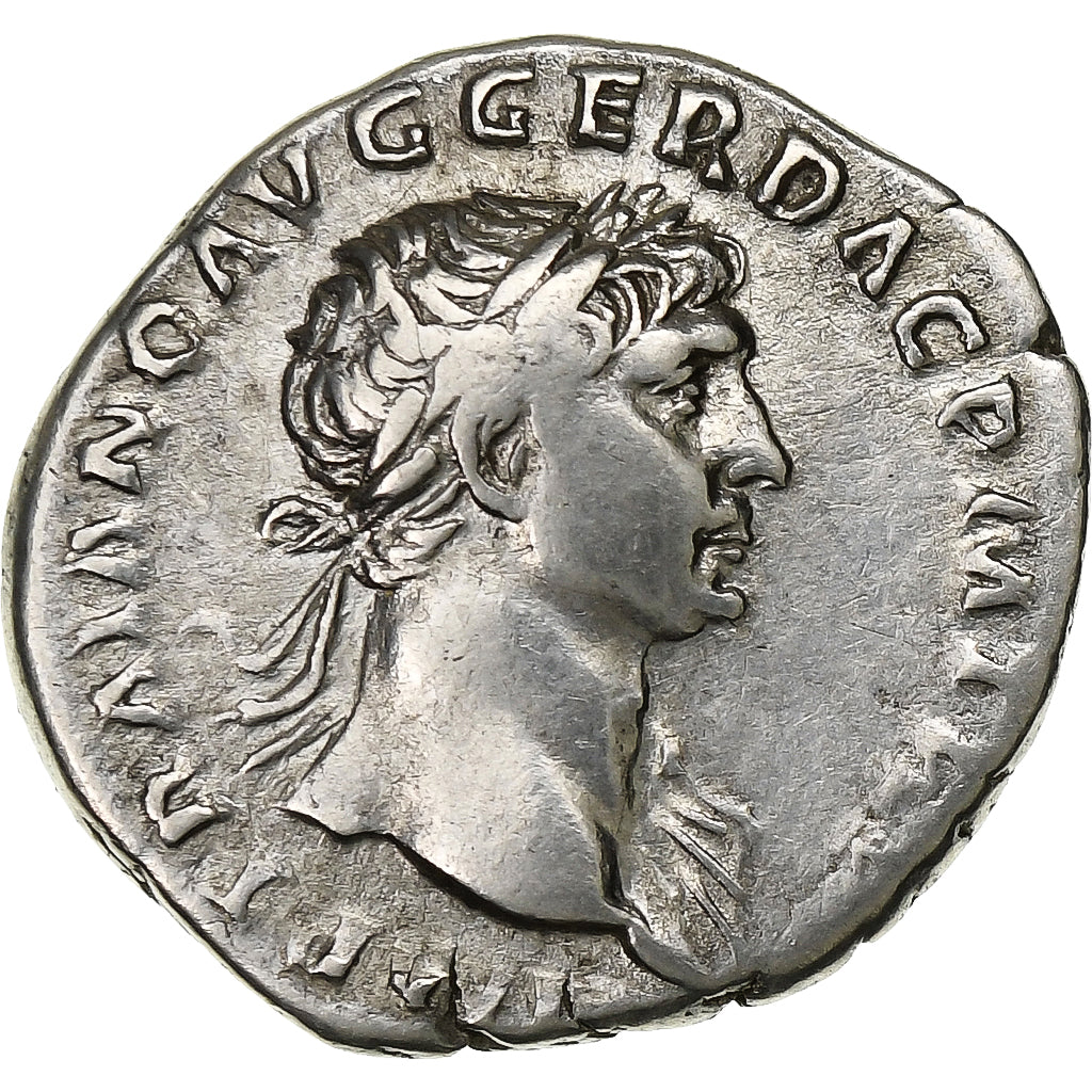 Trajan, Denarius, 103-111, Rome, Silver, EF(40-45), RIC:119