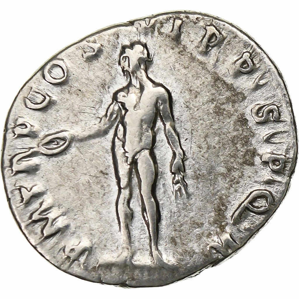Trajan, Denarius, 114-117, Rome, Silver, AU(50-53), RIC:347