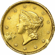 United States, Dollar, Liberty Head, 1852, Philadelphia, Gold, AU(55-58)