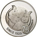 Belgium, 10 Euro, Tintin, 75th anniversary, Proof, 2004, Brussels, Silver