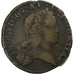 France, Louis XV, Sol au buste enfantin, 1723, Perpignan, Copper, VF(30-35)