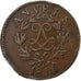 Francia, Louis XVIII, 10 Centimes, Obsidionale, 1814, Anvers, Rame, MB