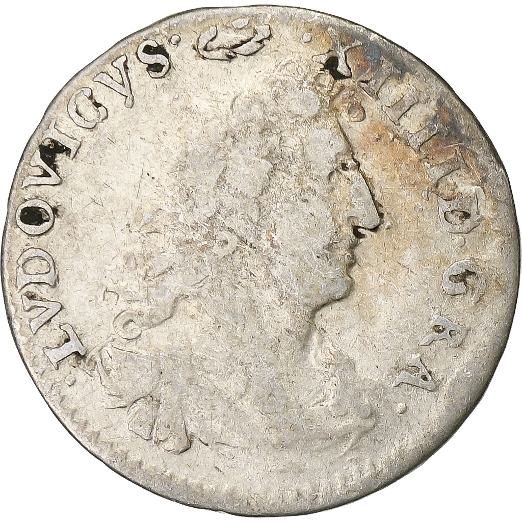 França, Louis XIV, 4 Sols des Traitants, 1675, Paris, Prata, VF(30-35)