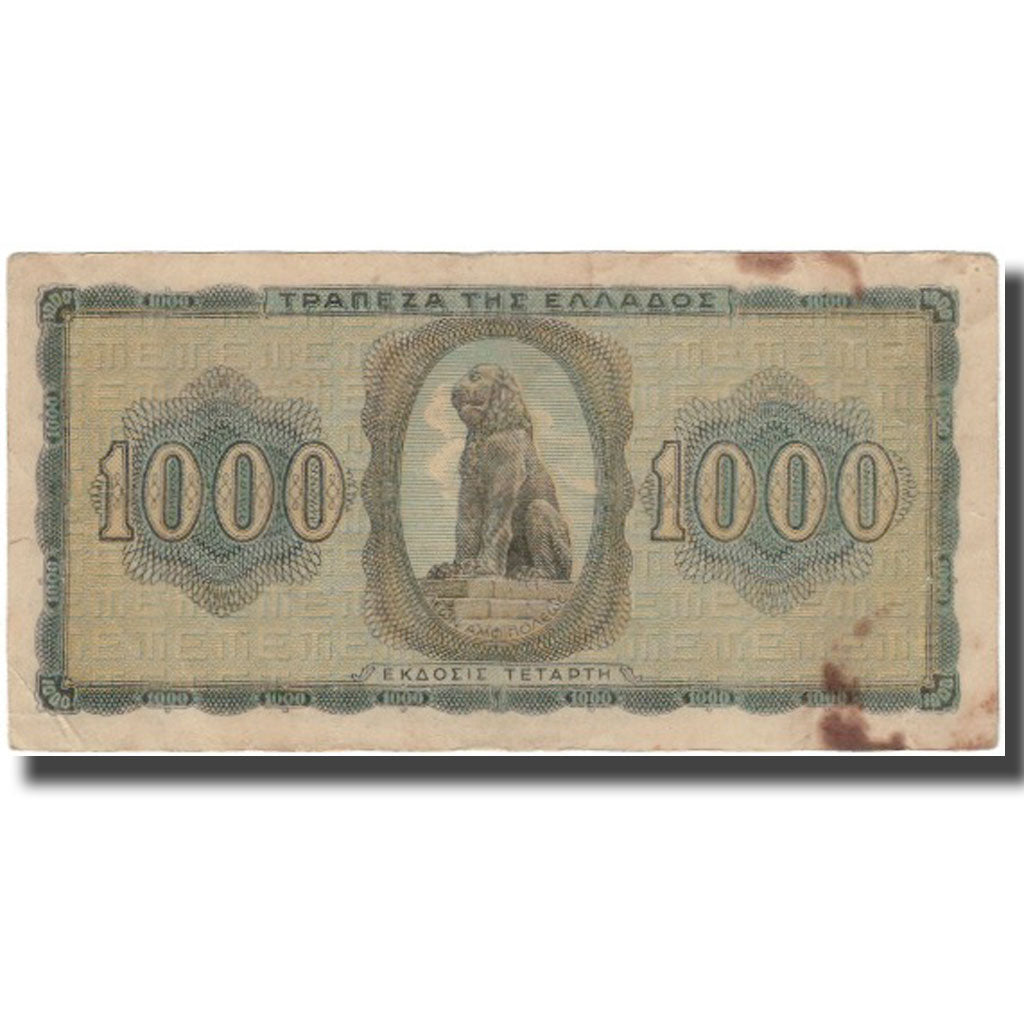 Banknote, Greece, 1000 Drachmai, 1942, KM:118a, VF(20-25)