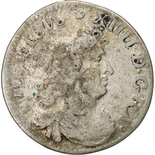 France, Louis XIV, 4 Sols des Traitants, 1675, Vimy, Silver, VF(20-25)