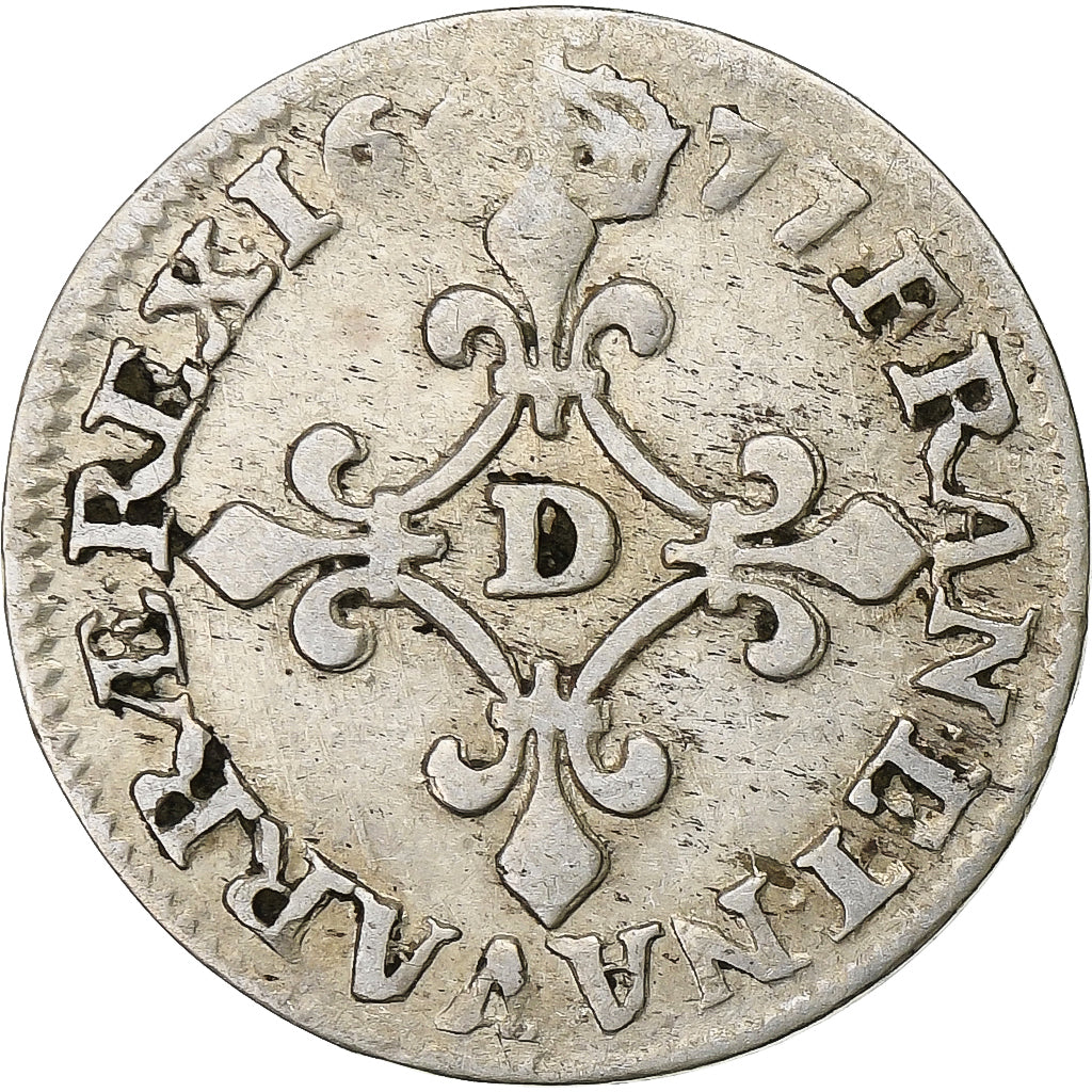 Francia, Louis XIV, 4 Sols des Traitants, 1677, Vimy, Argento, MB+, Gadoury:103