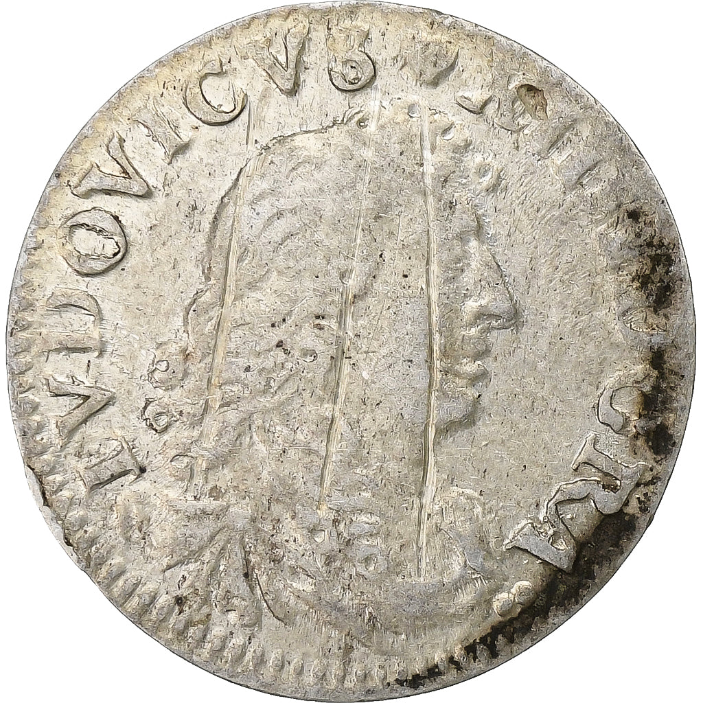 Francia, Louis XIV, 4 Sols des Traitants, 1677, Vimy, Argento, MB+, Gadoury:103