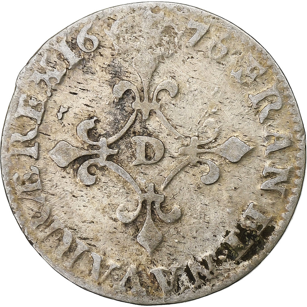 France, Louis XIV, 4 Sols des Traitants, 1676, Vimy, Silver, VF(20-25)