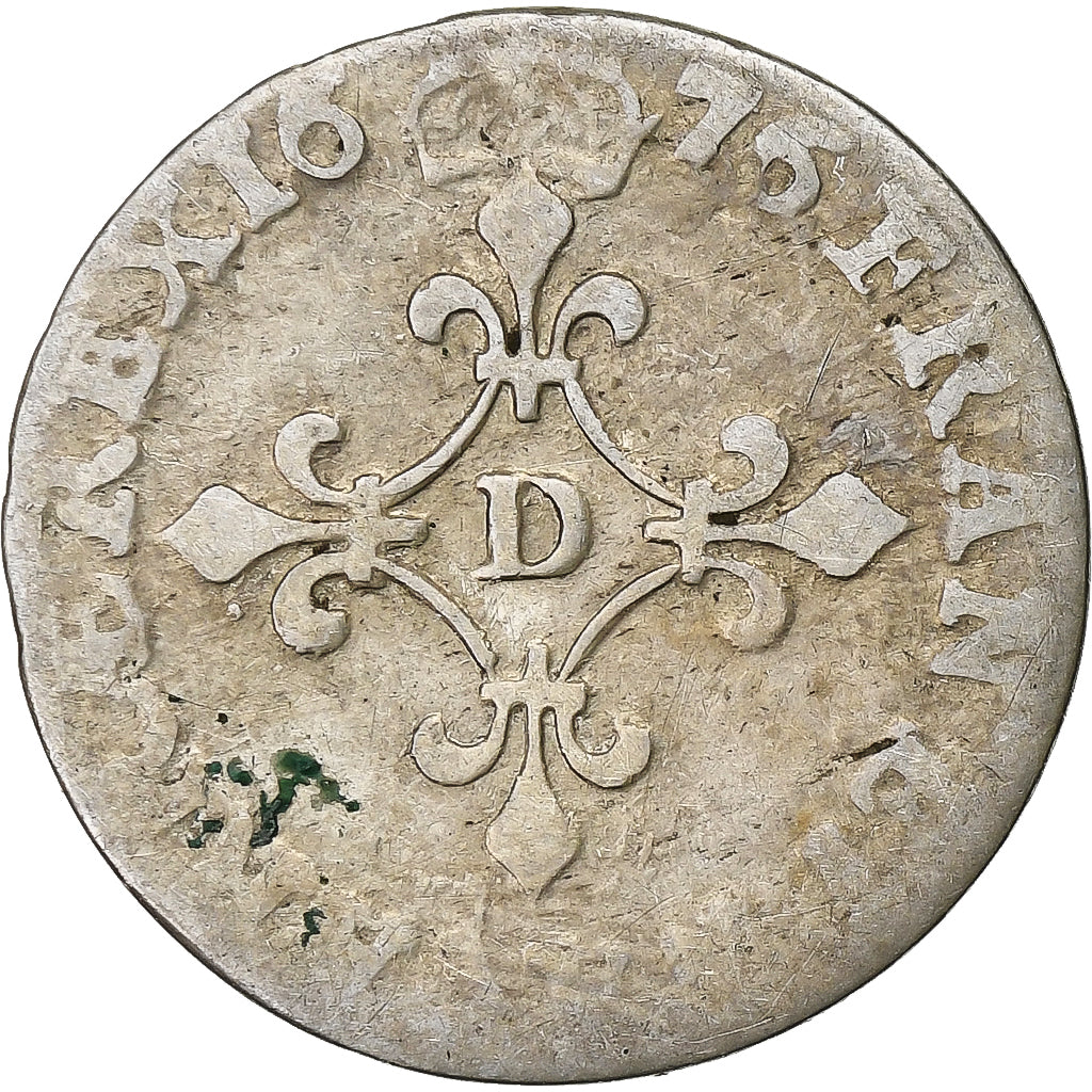 Francia, Louis XIV, 4 Sols des Traitants, 1676, Vimy, Argento, MB, Gadoury:103