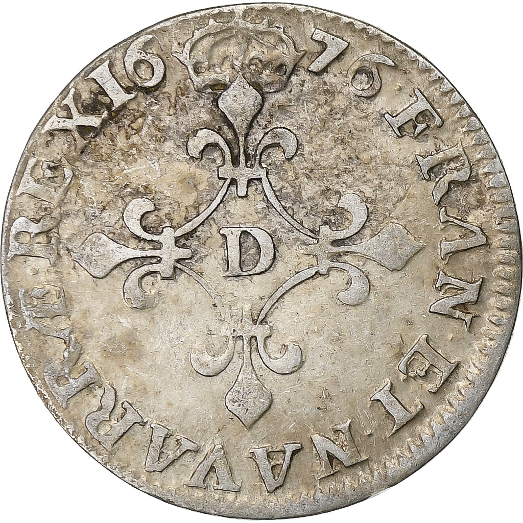 Francia, Louis XIV, 4 Sols des Traitants, 1676, Vimy, Argento, MB+, Gadoury:103