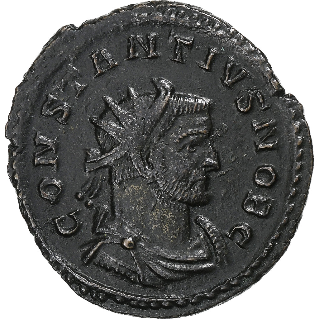 Constantius Chlorus, Antoninianus, 295, Lugdunum, Bronze, AU(50-53), RIC:631