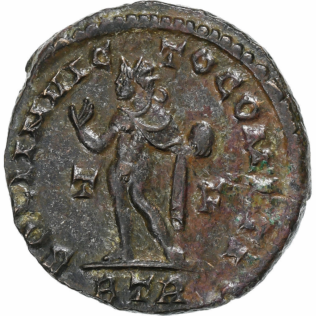 Constantine I, Follis, 316, Trier, Bronze, AU(55-58), RIC:105
