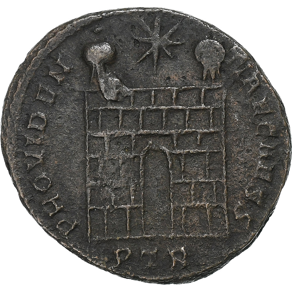Crispus, Follis, 324-325, Trier, Bronzo, BB+, RIC:452