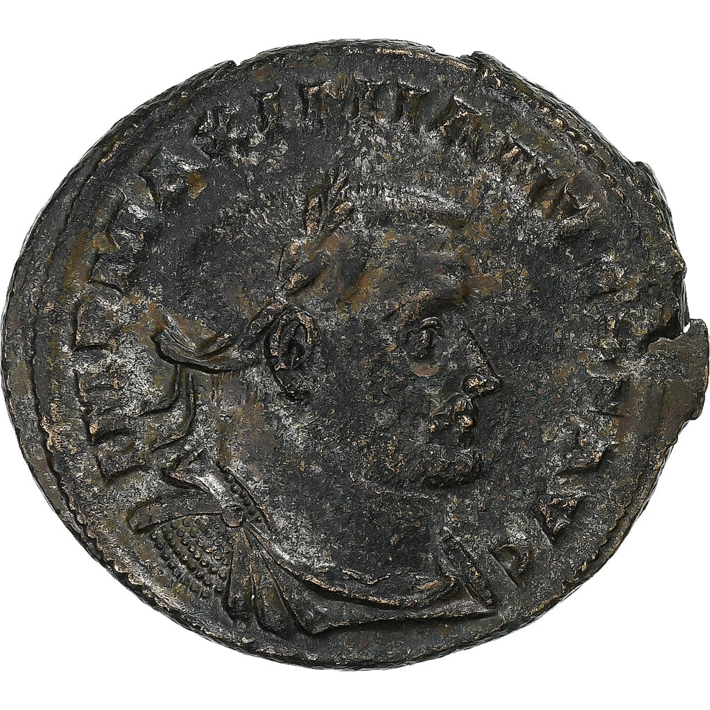 Galerius, Follis, 305-307, Lugdunum, Bronze, AU(50-53), RIC:183