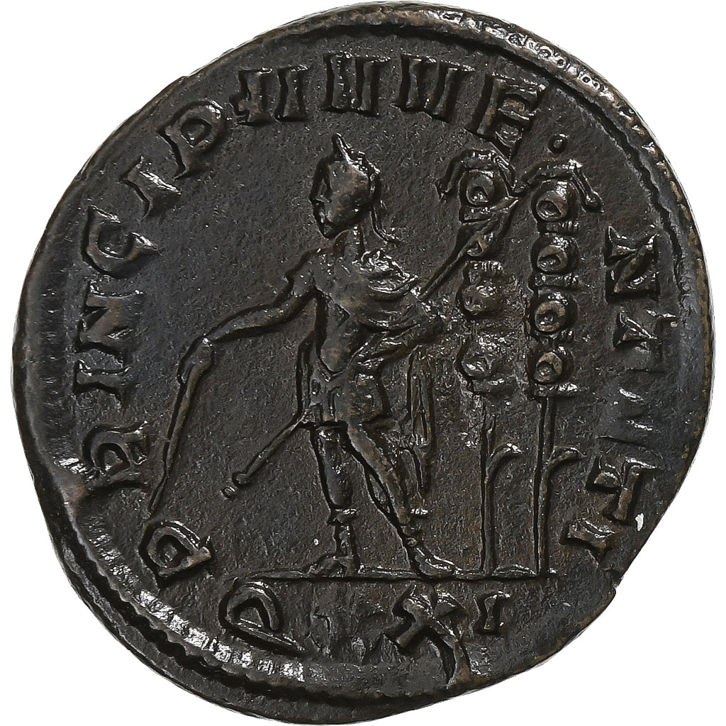 Carinus, Aurelianus, 282-283, Ticinum, Extremely rare, Bronze, AU(50-53)