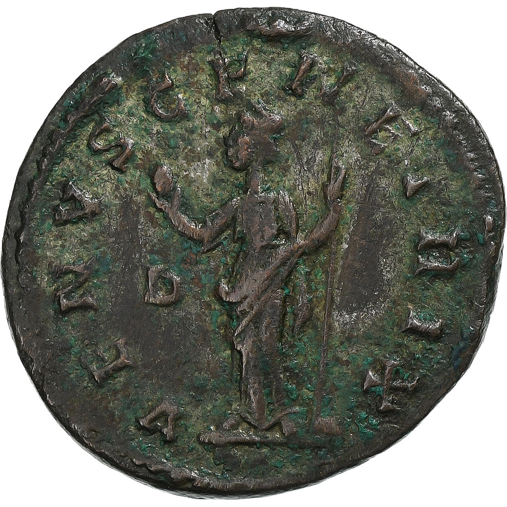 Magnia Urbica, Aurelianus, 283-285, Lugdunum, Billon, SS+, RIC:337