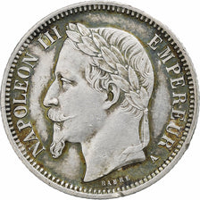 Frankrijk, Napoleon III, 1 Franc, 1868, Paris, Zilver, ZF, Gadoury:463