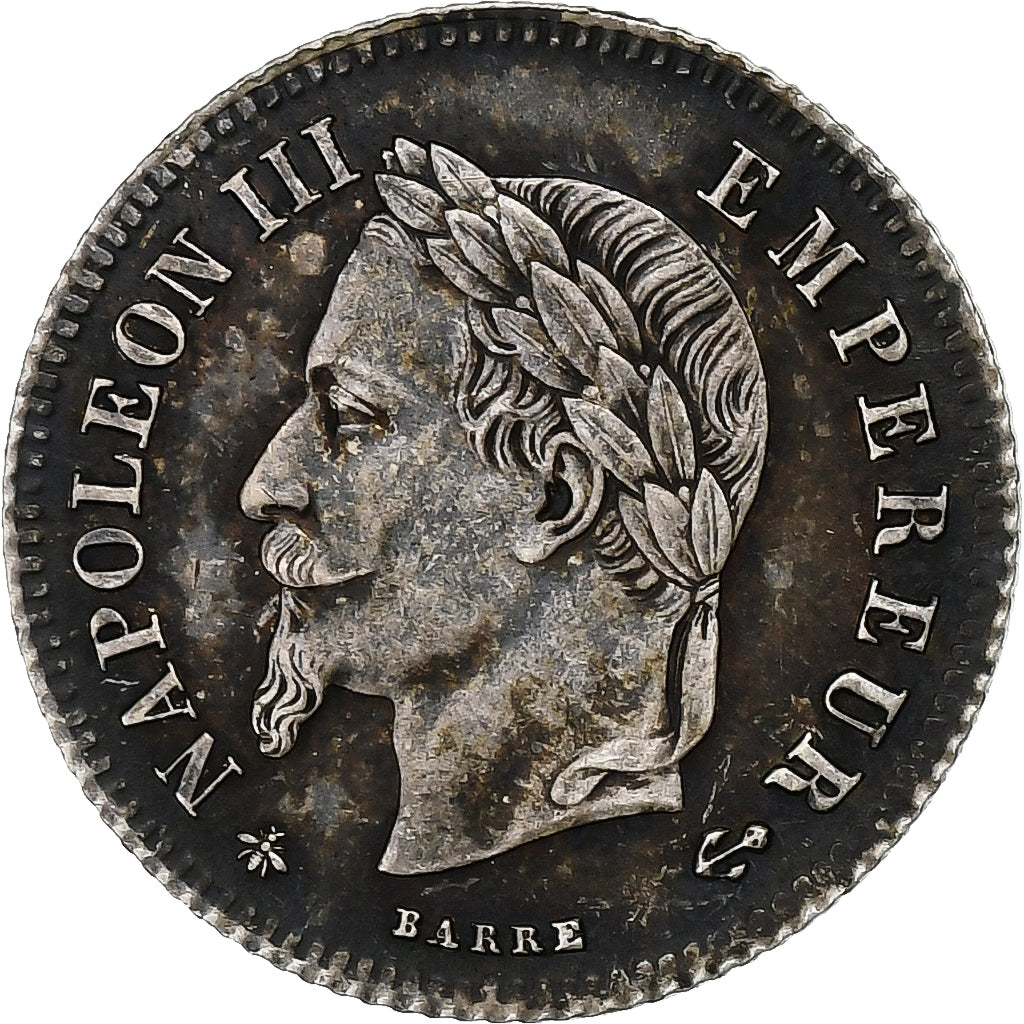 France, Napoleon III, 20 Centimes, 1866, Paris, Silver, AU(55-58), Gadoury:308