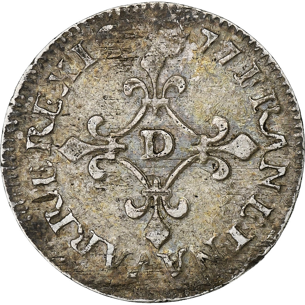França, Louis XIV, 4 Sols des Traitants, 1677, Vimy, Prata, AU(50-53)