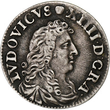 France, Louis XIV, 4 Sols des Traitants, 1675, Vimy, Silver, AU(50-53)