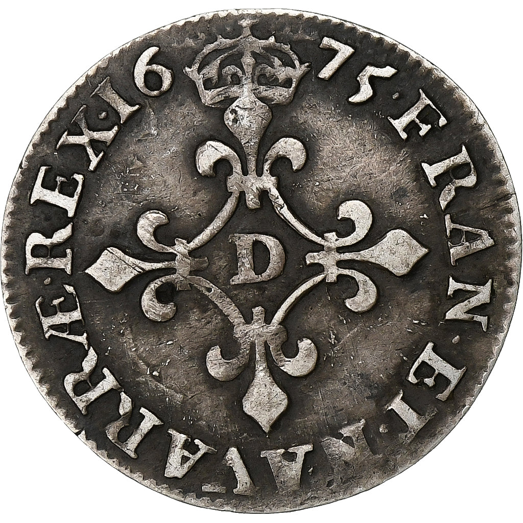França, Louis XIV, 4 Sols des Traitants, 1675, Vimy, Prata, AU(50-53)