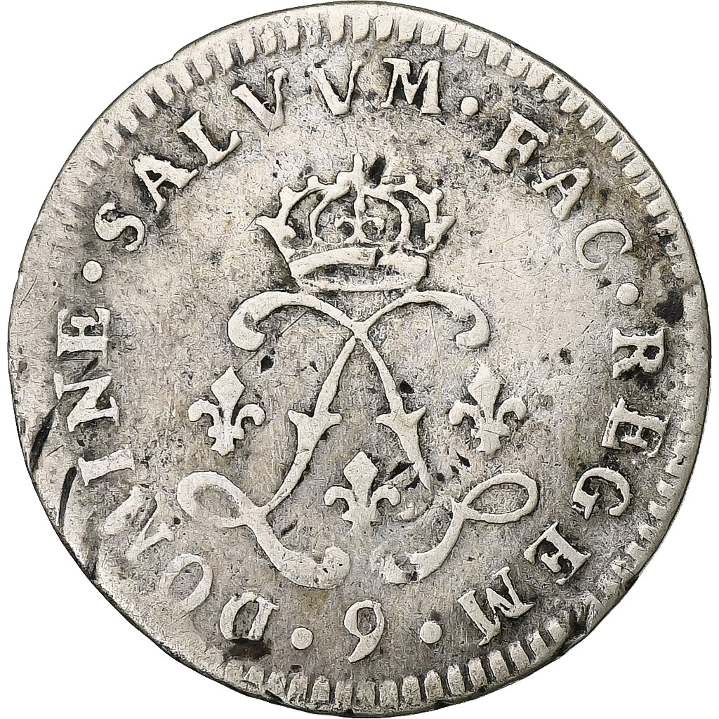 Francia, Louis XIV, 4 Sols aux 2 L, 1692, Rennes, Argento, MB+, Gadoury:106