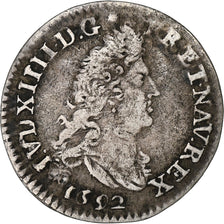Francja, Louis XIV, 4 Sols aux 2 L, 1692, Bourges, Srebro, VF(30-35)