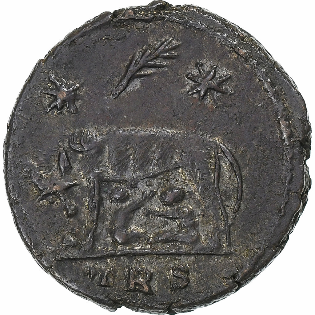 Roma, City Commemoratives, Follis, 333-334, Trier, Bronze, AU(55-58), RIC:561