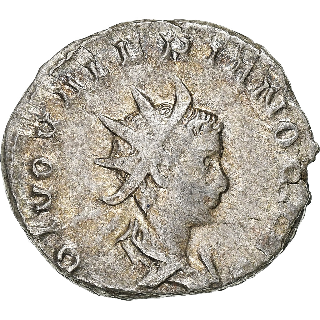 Divus Valerian II, Antoninianus, 257-258, Rome, Argento, BB+, RIC:9
