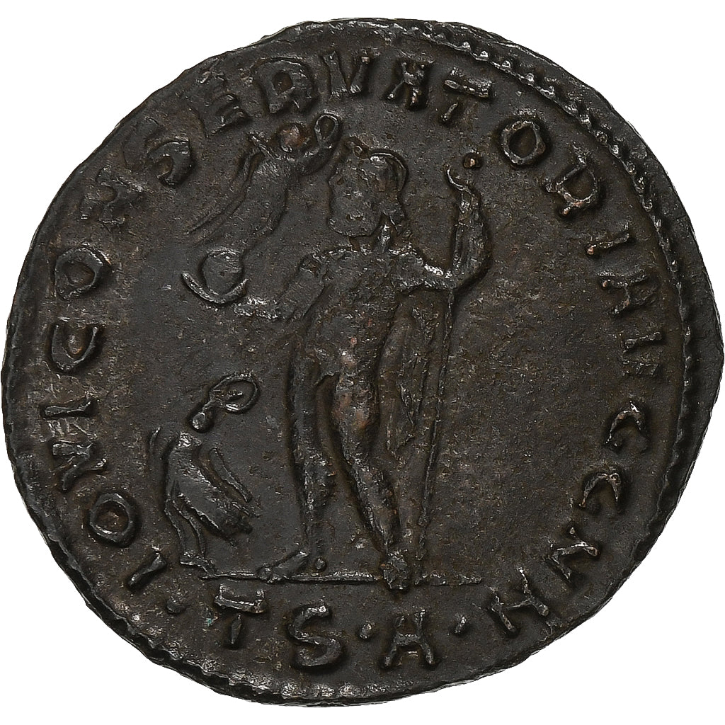 Licinius I, Follis, 312-313, Thessalonica, Bronze, SS+, RIC:60