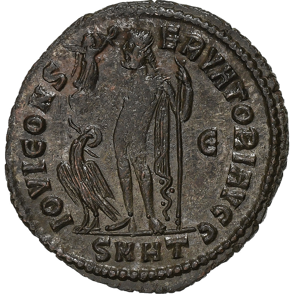 Constantine I, Follis, 313, Heraclea, Bronze, AU(55-58), RIC:75