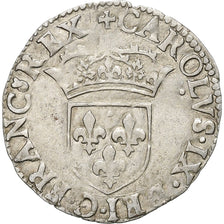 France, Charles IX, Sol Parisis, 1565, Toulouse, 1st Type, Billon, VF(30-35)