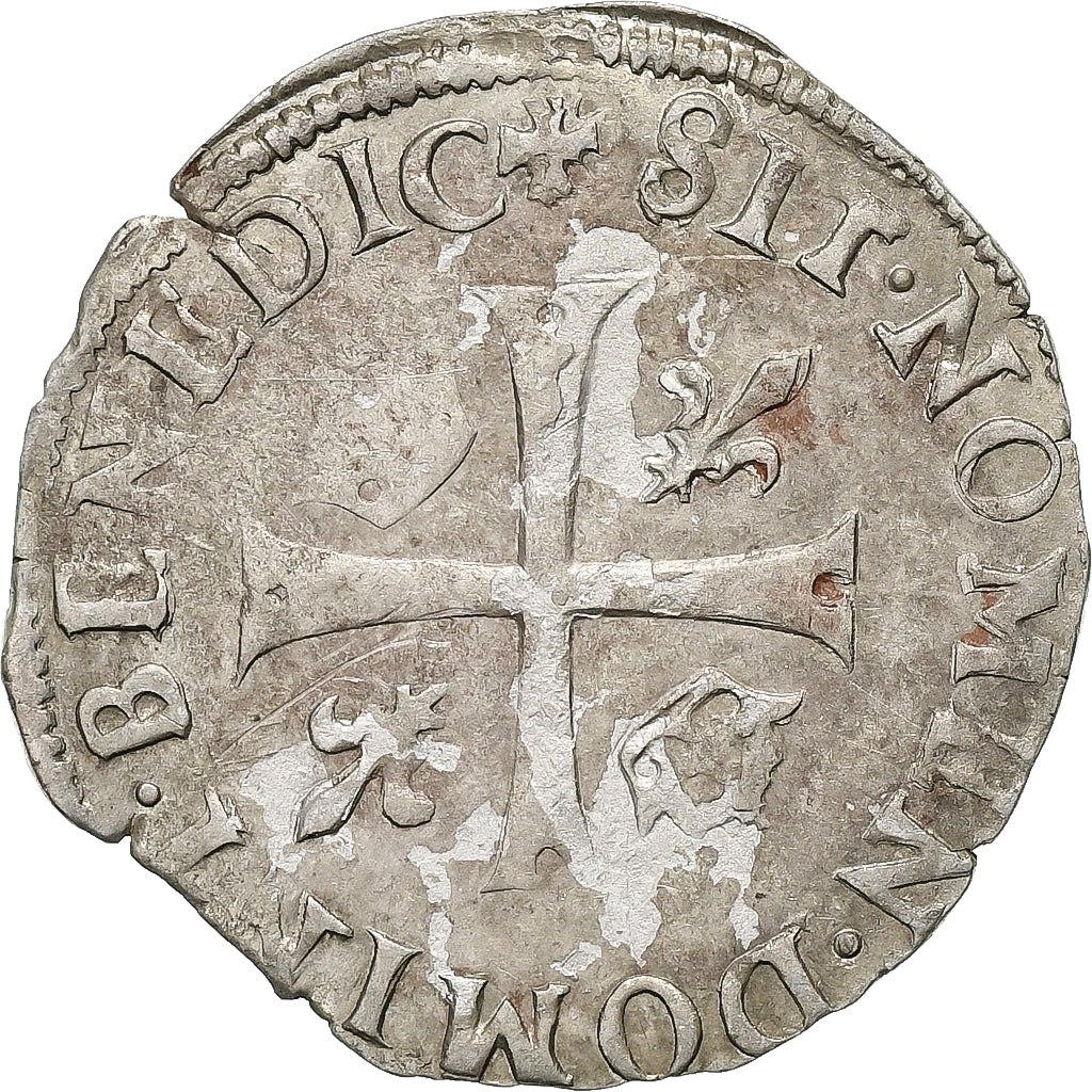 France, Charles IX, Douzain aux deux C, 1574, Angers, 1st Type, Billon
