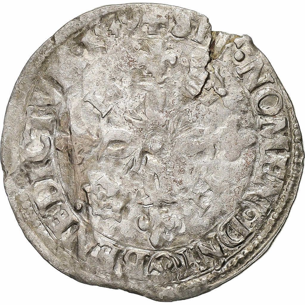 Frankrijk, Henri II, Douzain aux croissants, 1549, Rouen, Billon, FR+