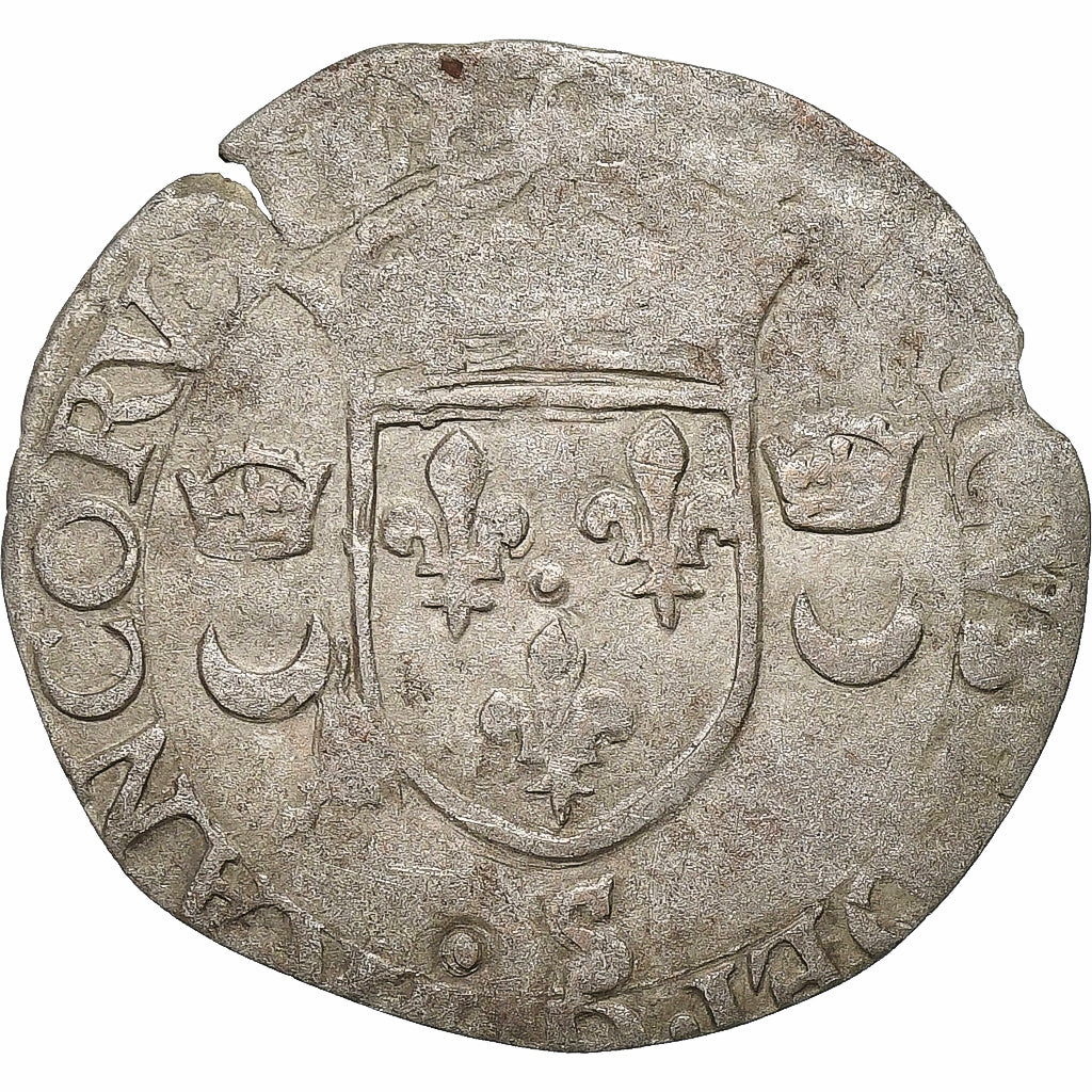 Frankrijk, Henri II, Douzain aux croissants, Uncertain date, Troyes, Billon
