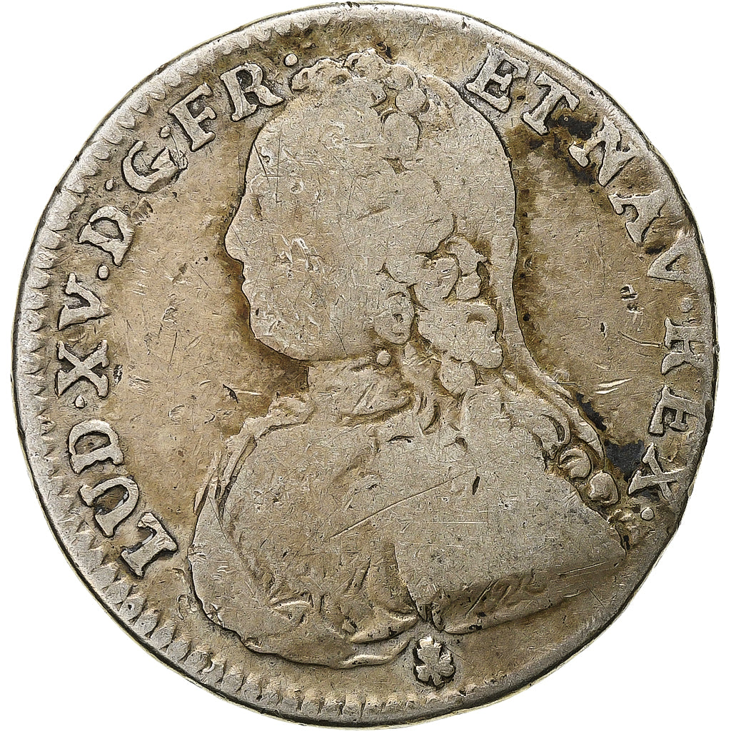 France, Louis XV, 1/2 Ecu aux branches d'olivier, 1729, Riom, Silver, VF(20-25)