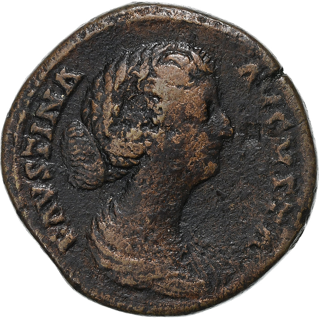 Faustina II, Sesterzio, 161-176, Rome, Bronzo, MB, RIC:1663