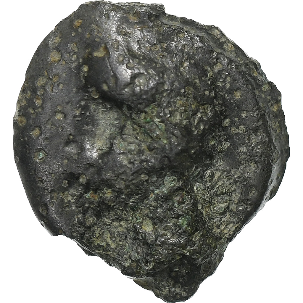 Bituriges Cubi, Uncertain, Potin MA au taureau, 1st century BC, Bronzen, FR+