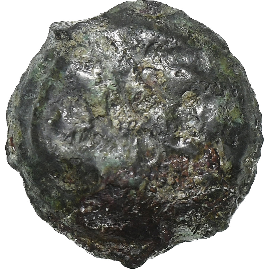 Leuci, potin à la tête d’indien, ca. 80-50 BC, Bronze, VF(20-25)