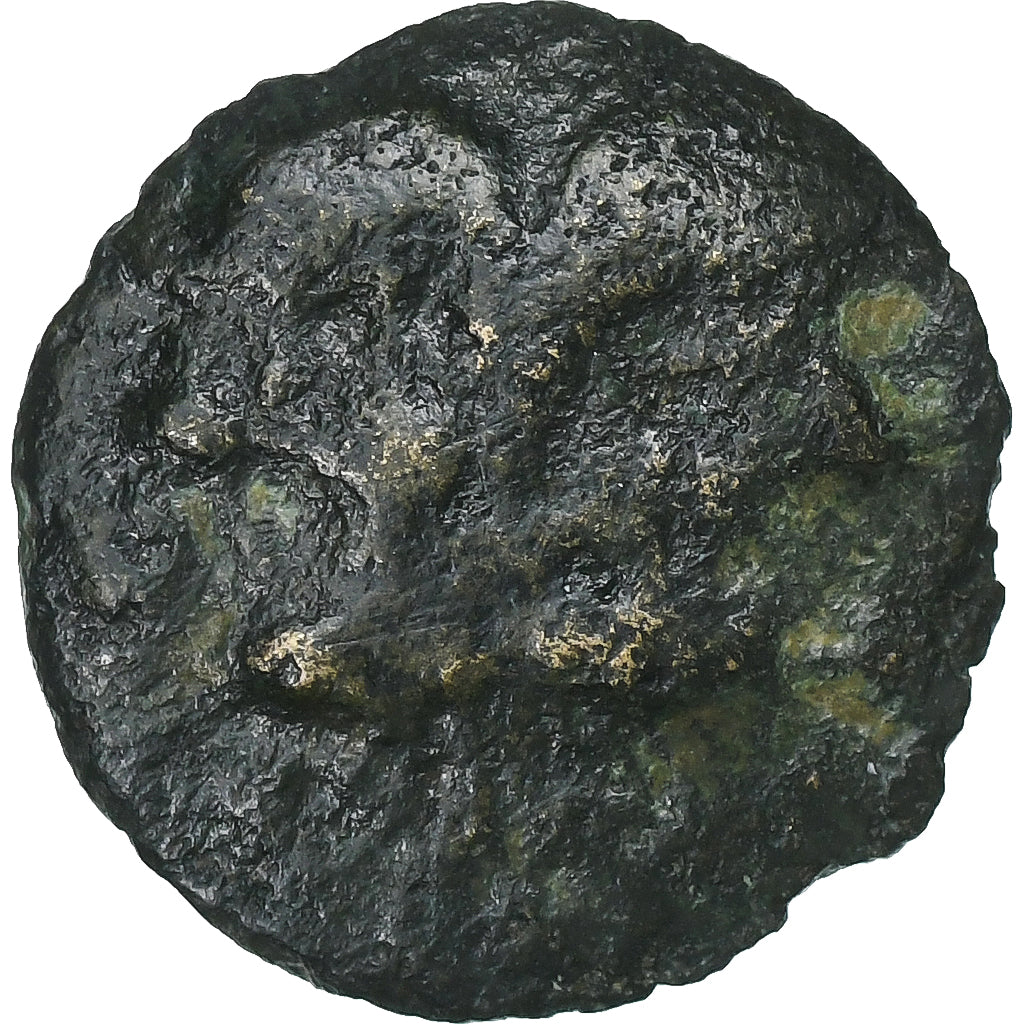 Suessiones, Bronze à la tête janiforme, ca. 60-40 BC, Bronzo, B+