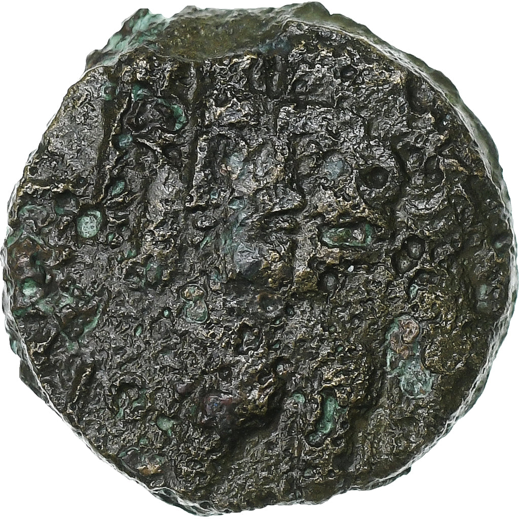 Remi, Bronze aux trois bustes / REMO, ca. 60-40 BC, Bronzen, FR+, Delestrée:593