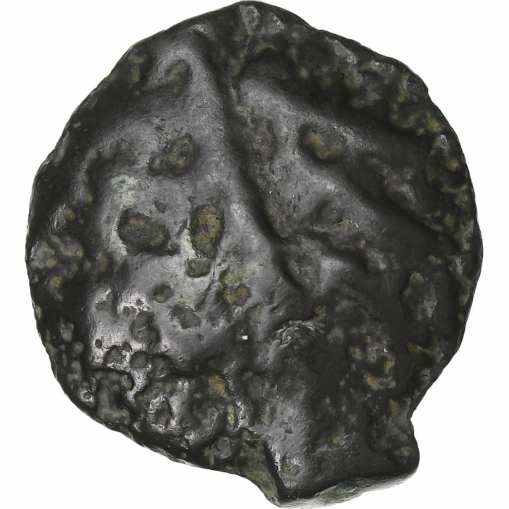 Leuci, potin à la tête d’indien, ca. 80-50 BC, Bronze, VF(20-25)