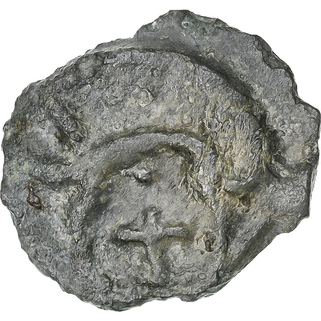 Leuci, potin à la tête d’indien, ca. 80-50 BC, Brązowy, VF(30-35)